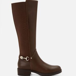 Giani Bernini Womens Barnibee Leather Riding Knee-High Boots